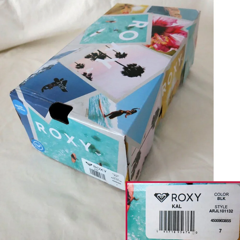 NWT in Box ROXY Kal Black Platform Flip Flop - 7 - Picture 3 of 13